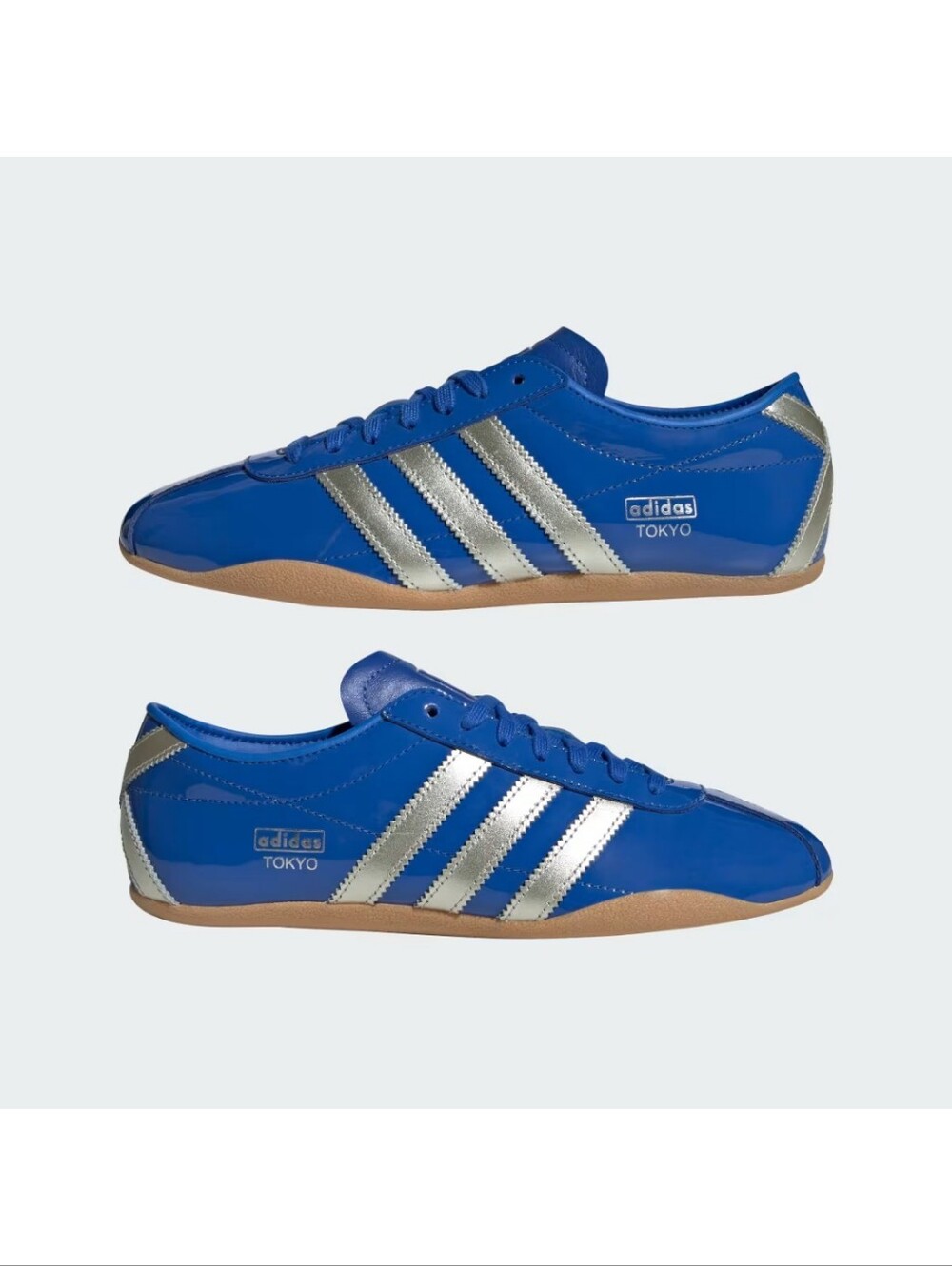adidas Tokyo Royal Blue Patent Leather Women's 10.5 - Picture 2 of 8